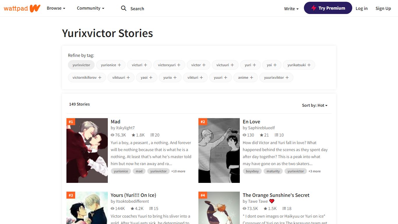 Yurixvictor Stories - Wattpad